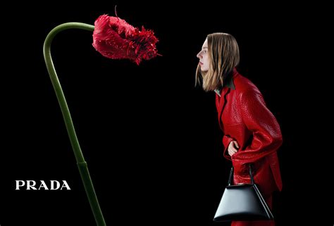 prada in conversation with a flower|Prada's FW23 Campaign Blooms Conversations Between .